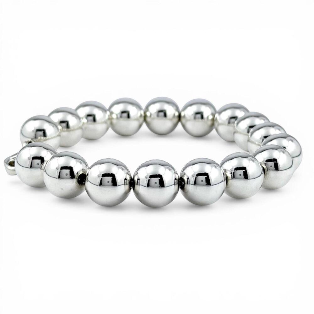 TIFFANY&Co. Tiffany HardWear Ball Bracelet, 925 Sterling Silver, Chain, Weigh... - Picture 5 of 8